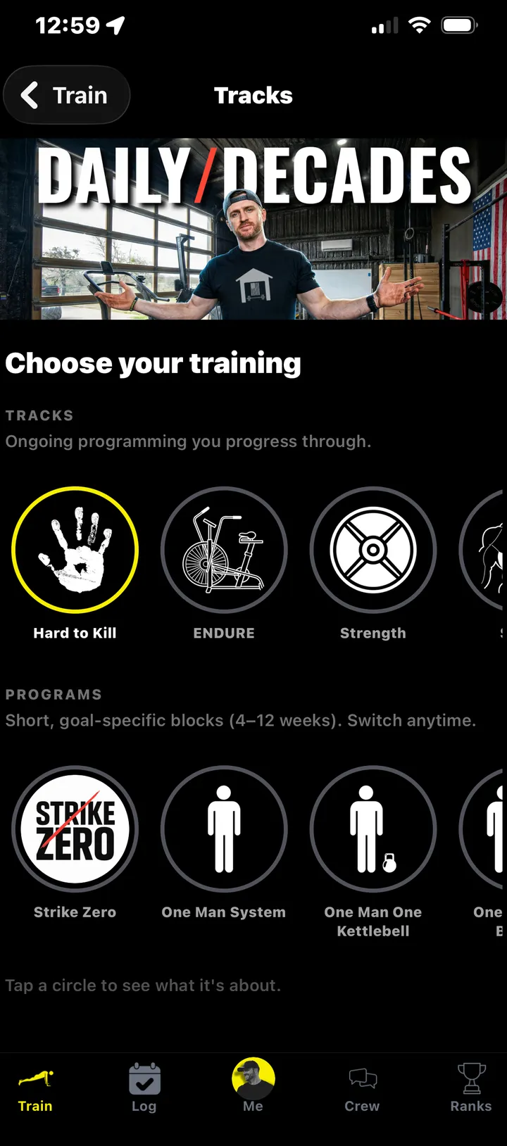 One Man System in the app program chooser